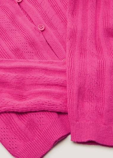 Girls Candy Couture Pink Cardigan (9-16yrs)