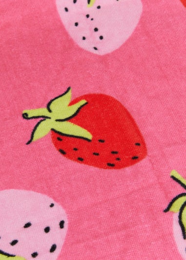 Kids Strawberry Beach Towel (150cm x 70cm)