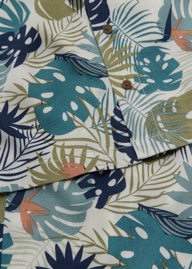 Boys Mini Me Tropical Shirt & Shorts Co-Ord Set (4-13yrs)