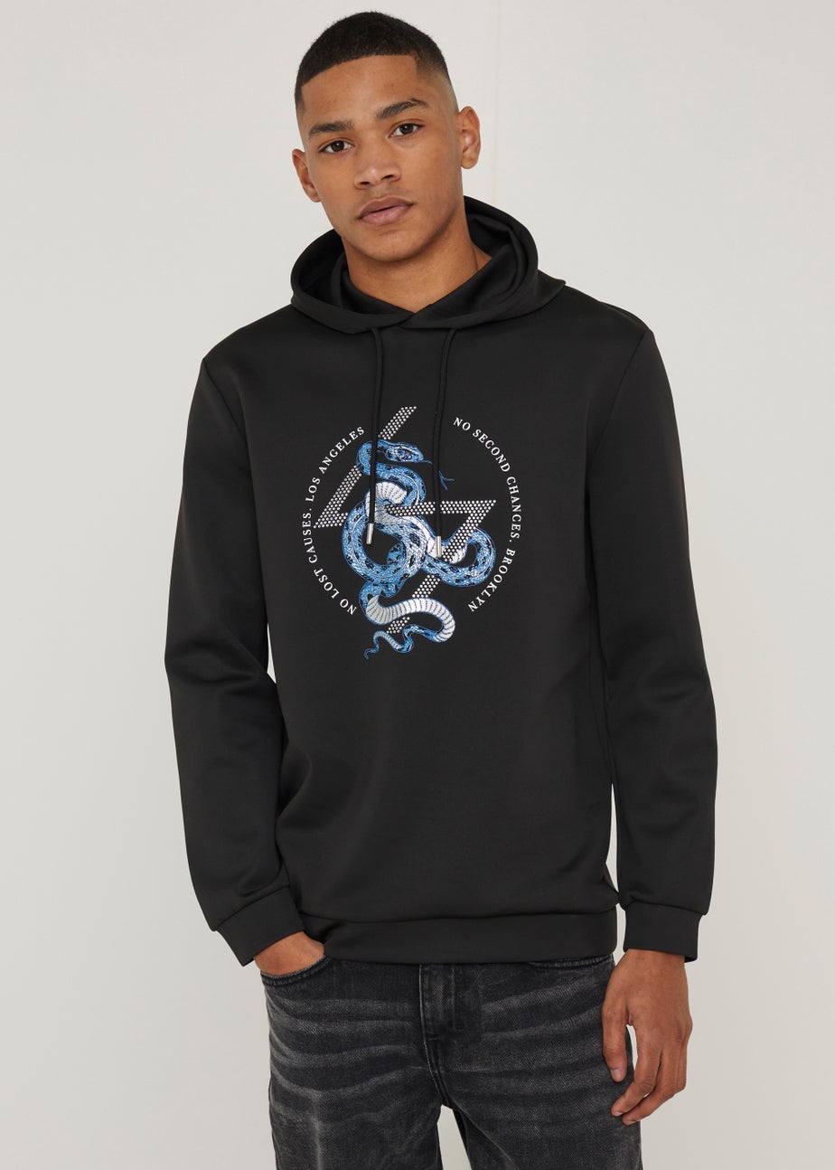US Athletic Black Python Hoodie