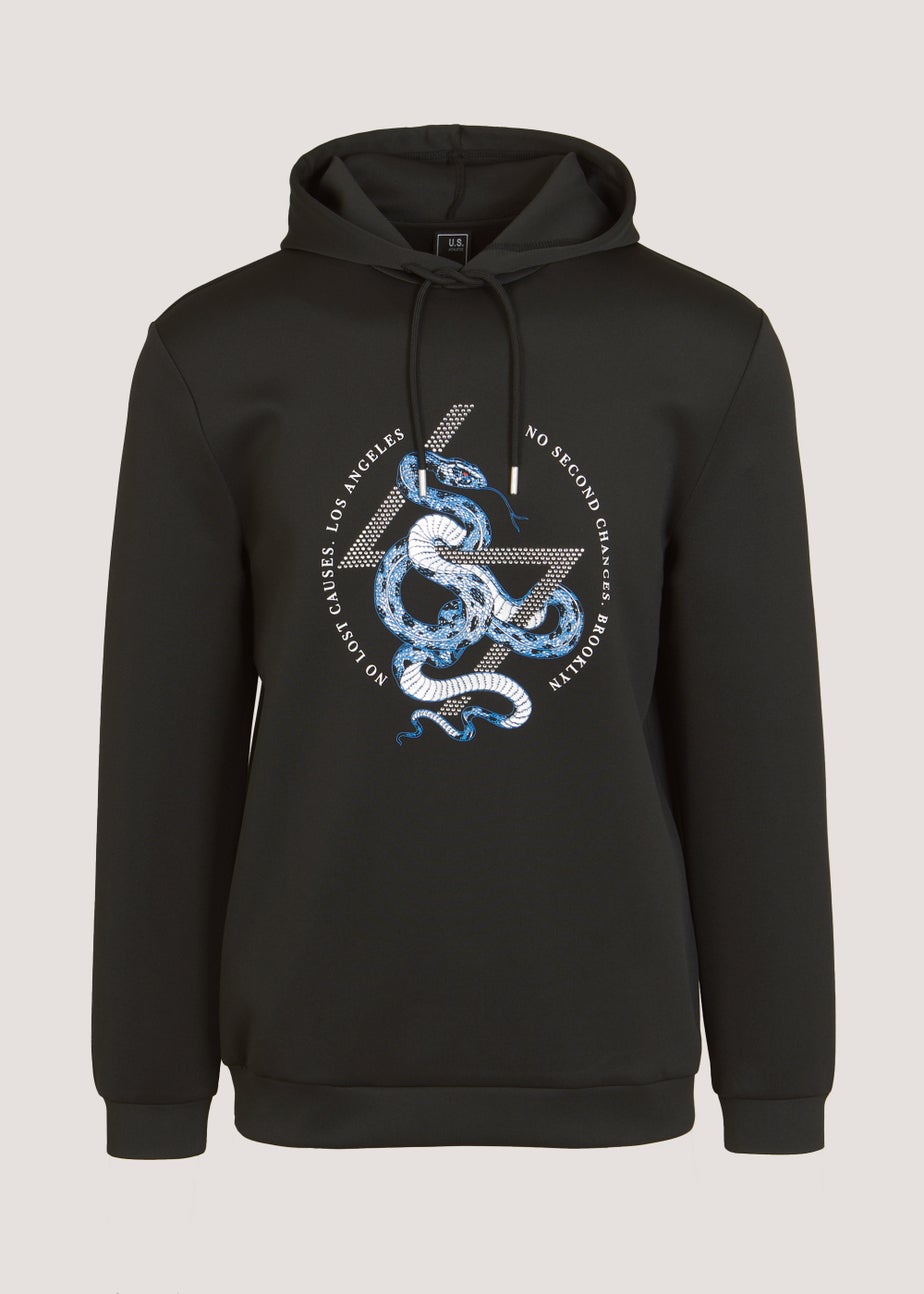 US Athletic Black Python Hoodie