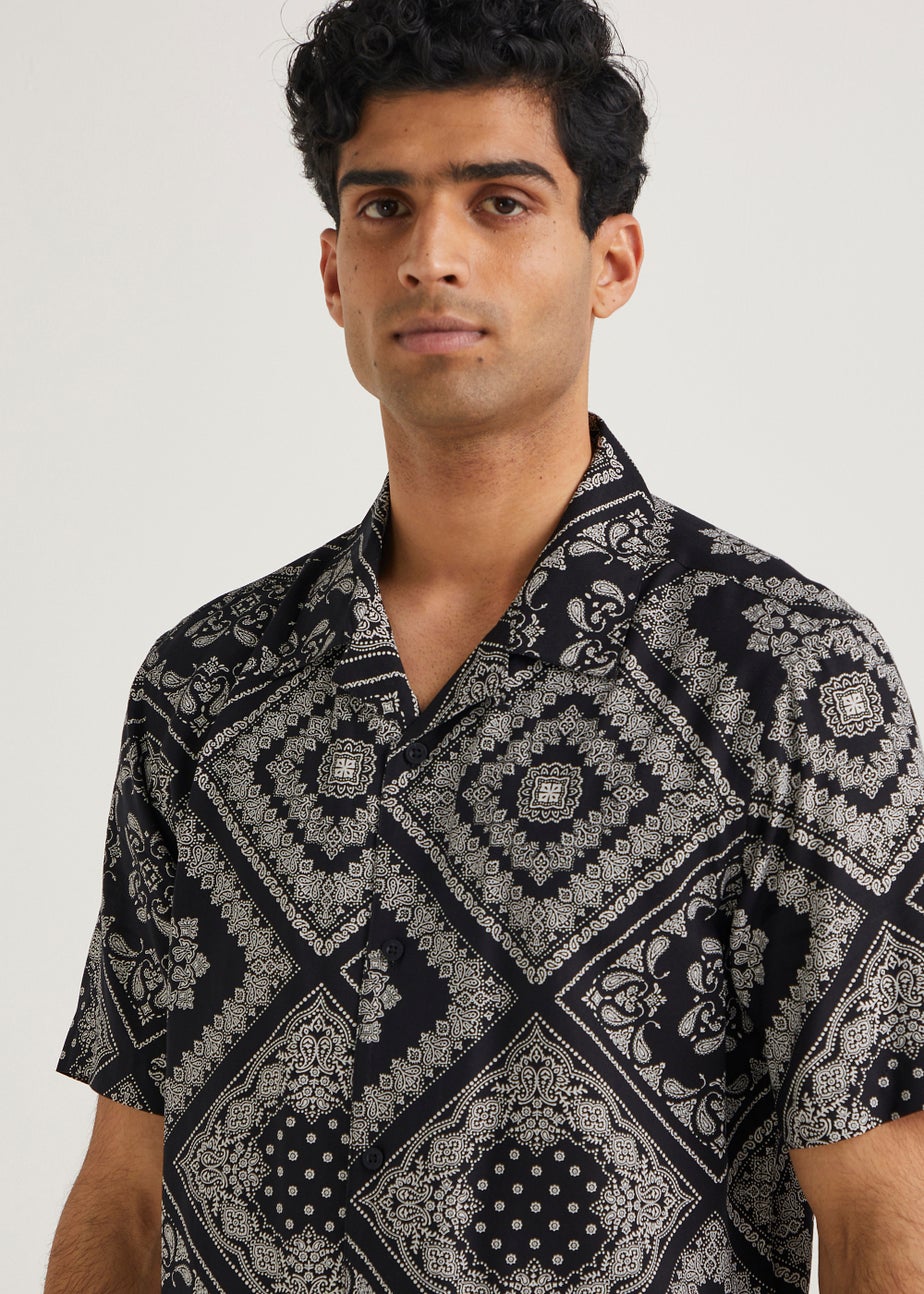 Black Bandana Shirt