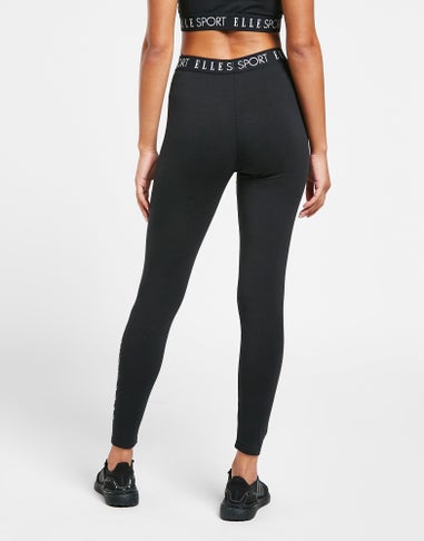 Elle Sport Black Cotton Leggings