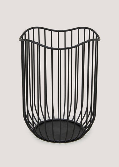 Black Organic Wire Utensil Pot