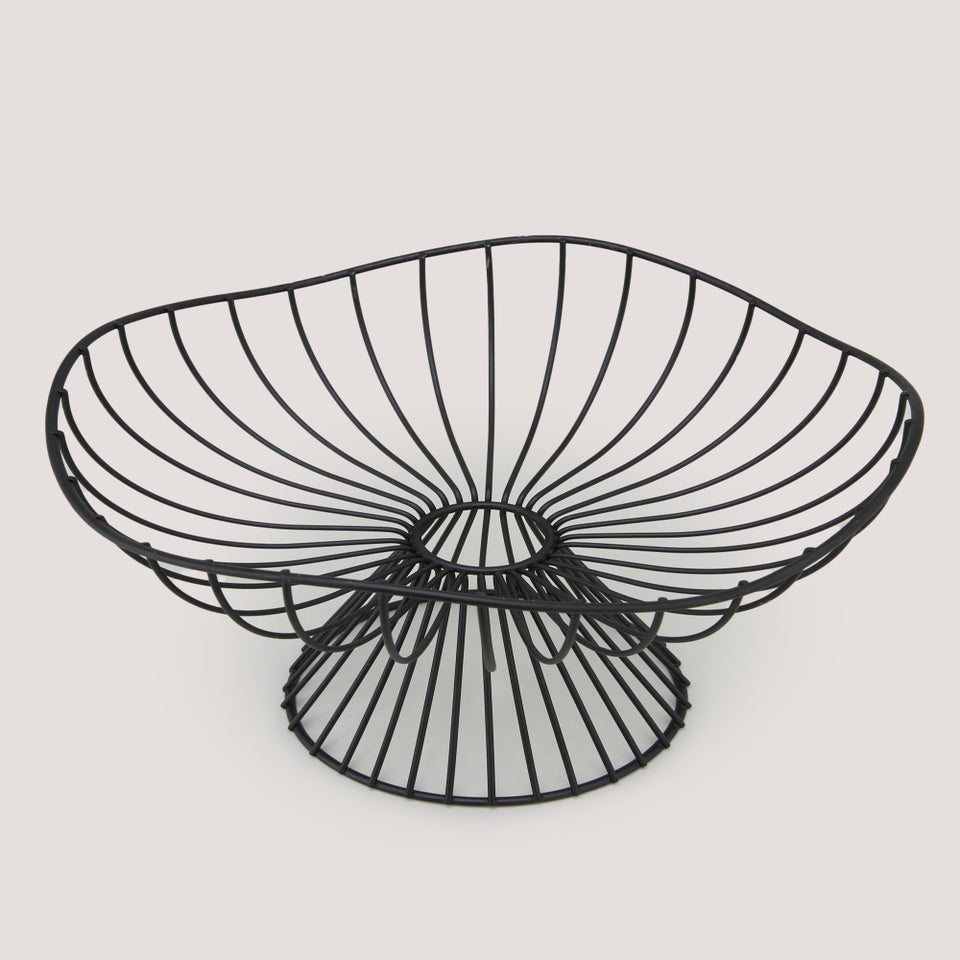 Black Organic Tall Fruit Basket