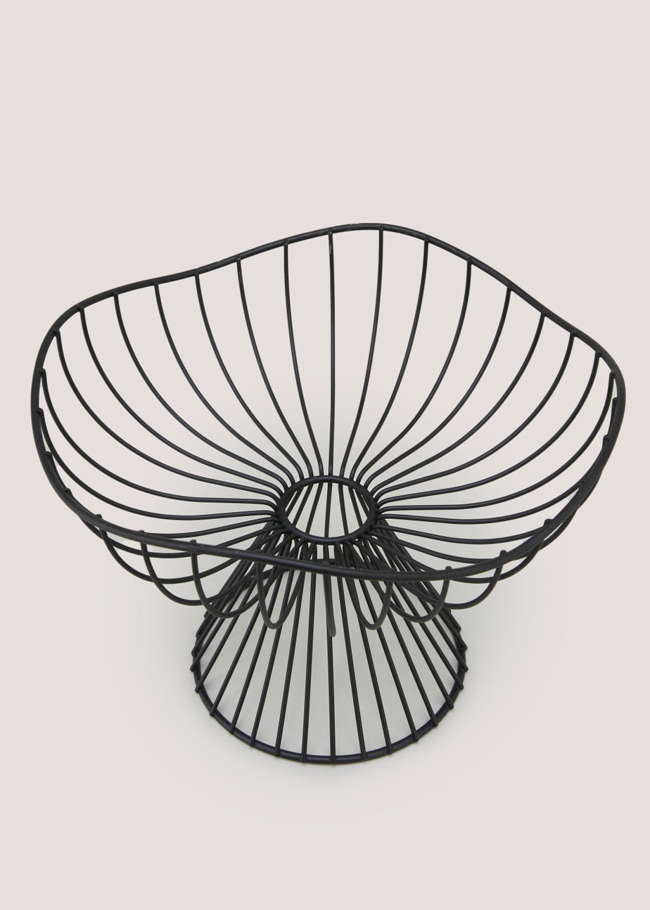 Black Organic Tall Fruit Basket