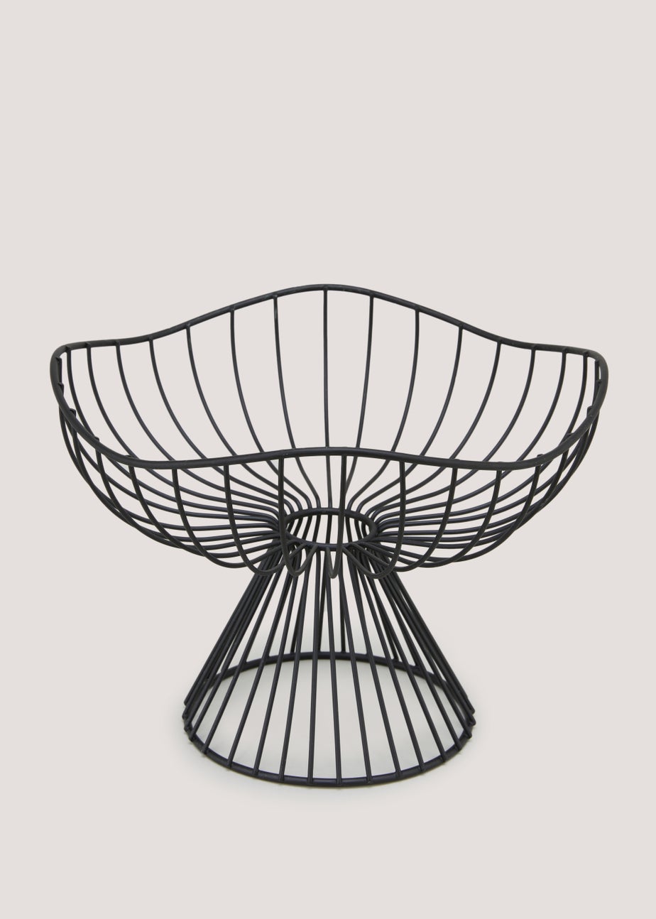 Black Organic Tall Fruit Basket