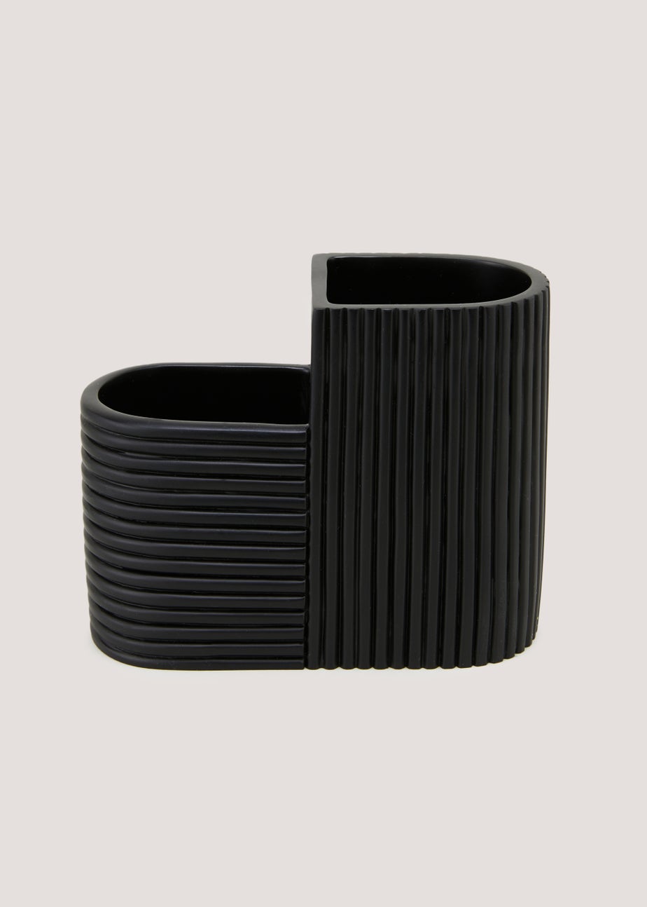 Black Resin Sink Tidy (12cm x 15.5cm)