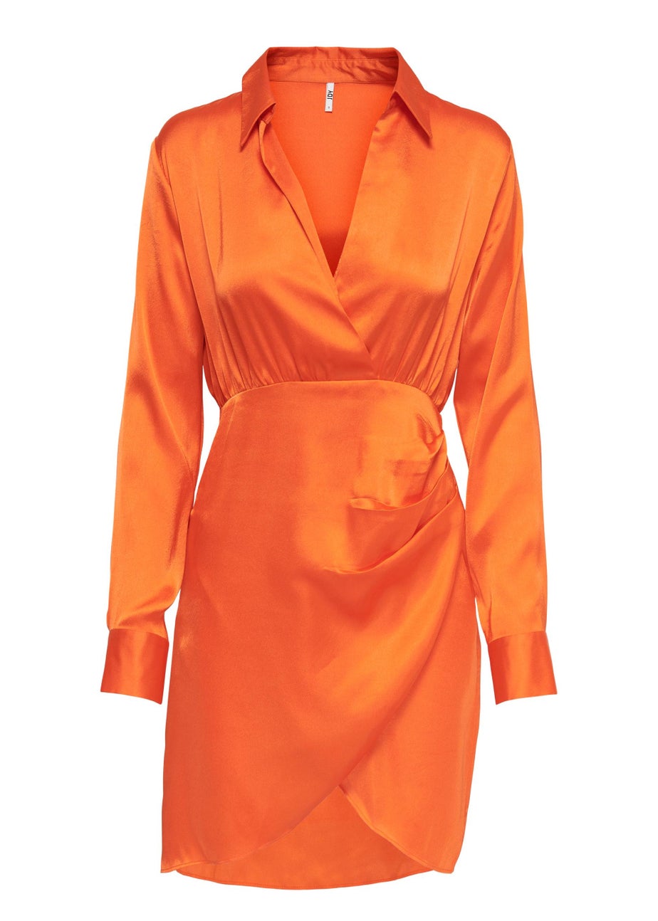 JDY Fifi Orange Long Sleeve Dress
