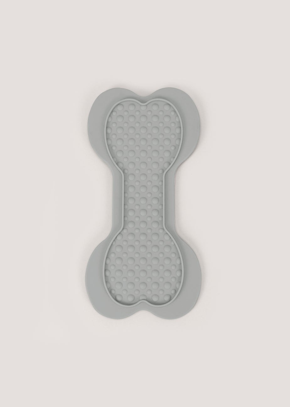 Grey Dog Lick Mat (26.5cm x 12.5cm)