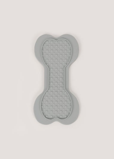 Grey Dog Lick Mat (26.5cm x 12.5cm)