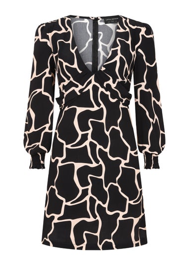 Little Mistress Animal Print Mini Dress