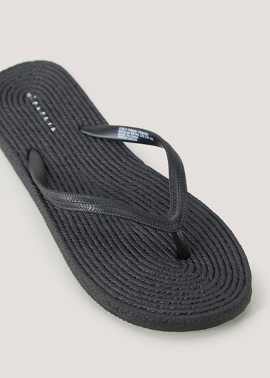 Black Flip Flops