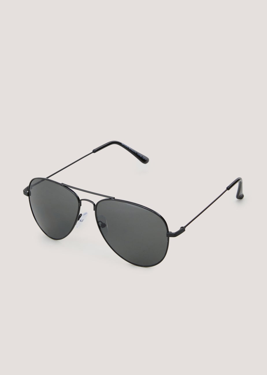 Black Aviator Sunglasses