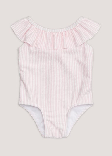 Baby Pink Stripe Swimming Costume (Newborn-23mths)