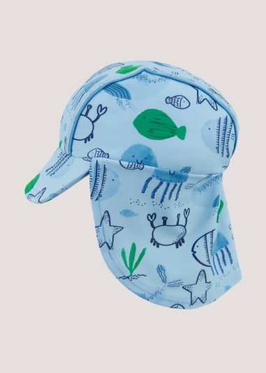Blue Nautical Baby Sun Hat (Newborn-23mths)