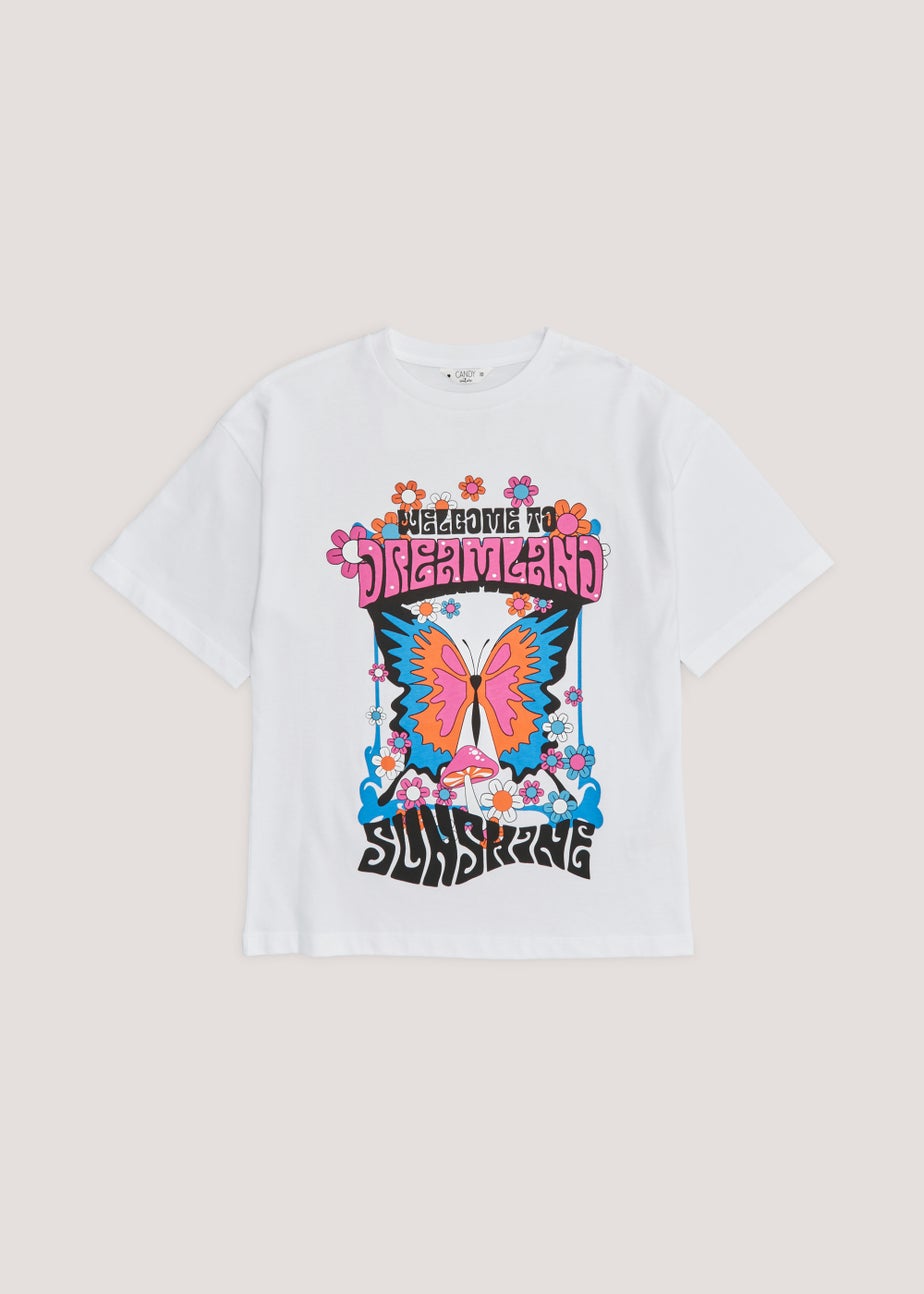 Girls Candy Couture White Dreamland Top (9-16yrs)