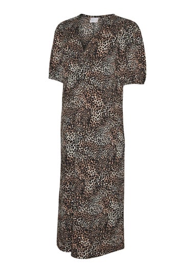 Mamalicious Maternity Mylah Animal Print Midi Dress