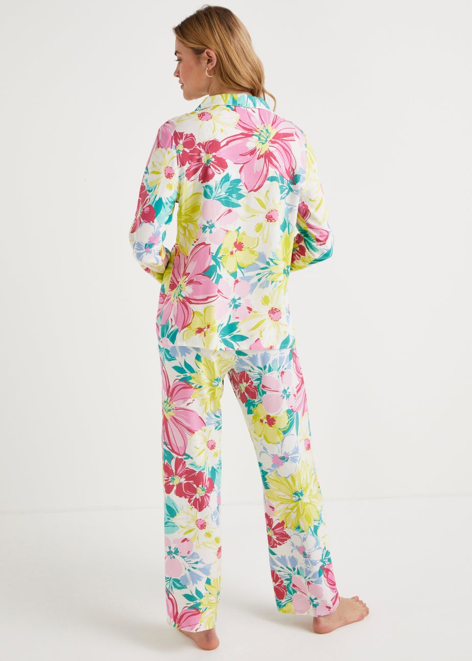 Floral Button Up Pyjama Set