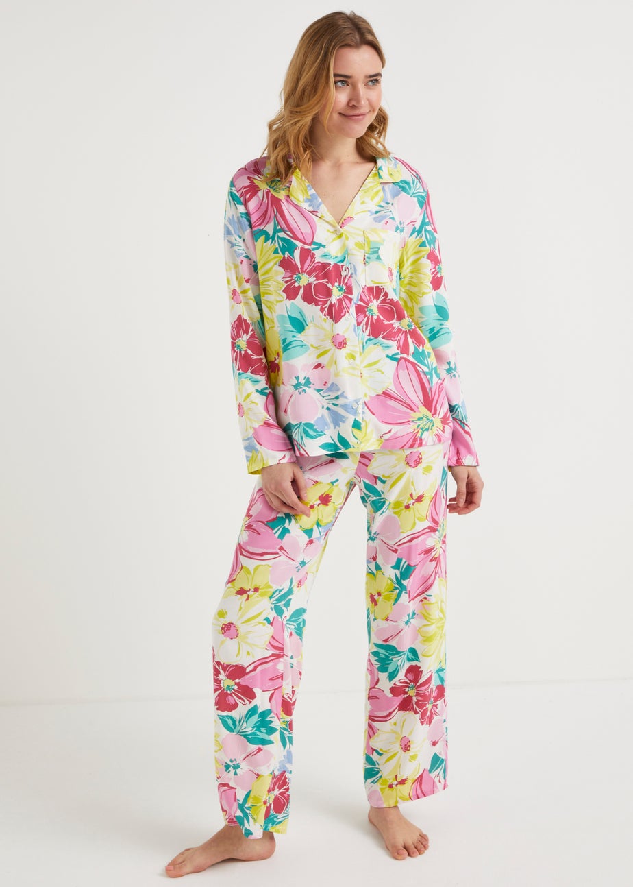 Floral Button Up Pyjama Set