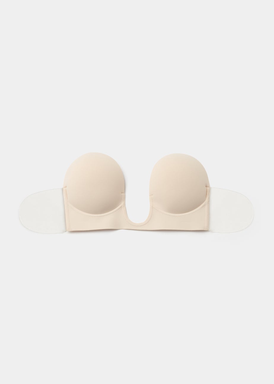 Nude U Plunge Stick On Strapless Bra
