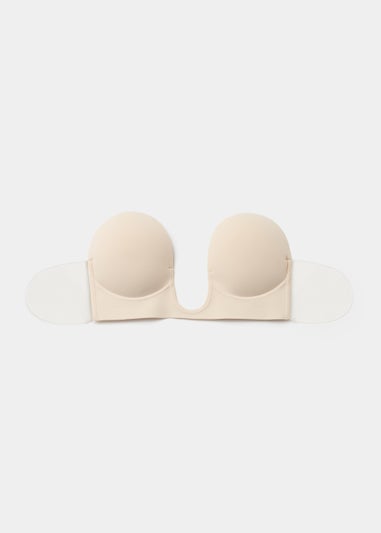 Nude U Plunge Stick On Strapless Bra