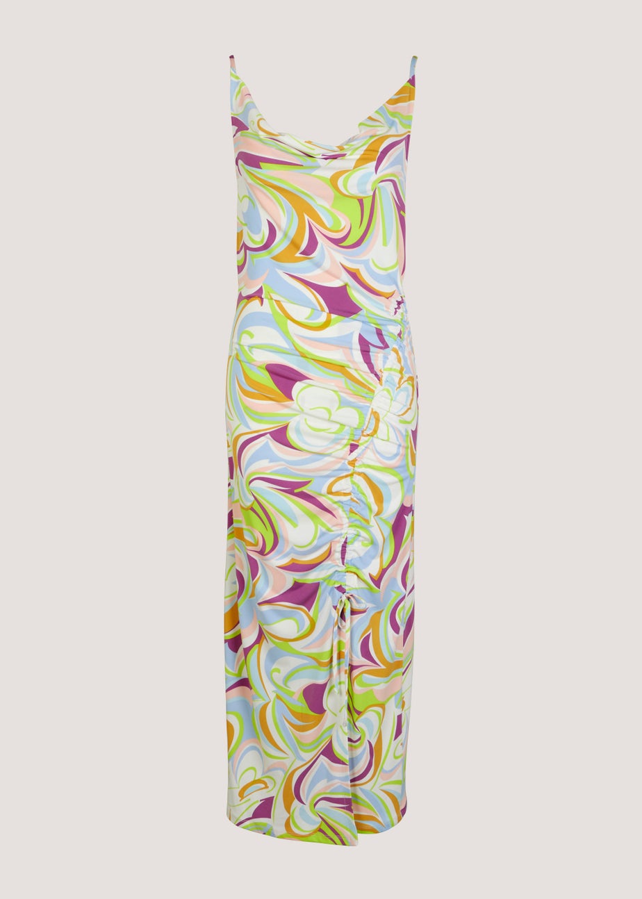 Be Beau Pink Swirl Cami Jersey Dress