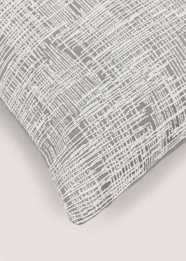 Grey Crosshatch Cushion (43cm x 43cm)