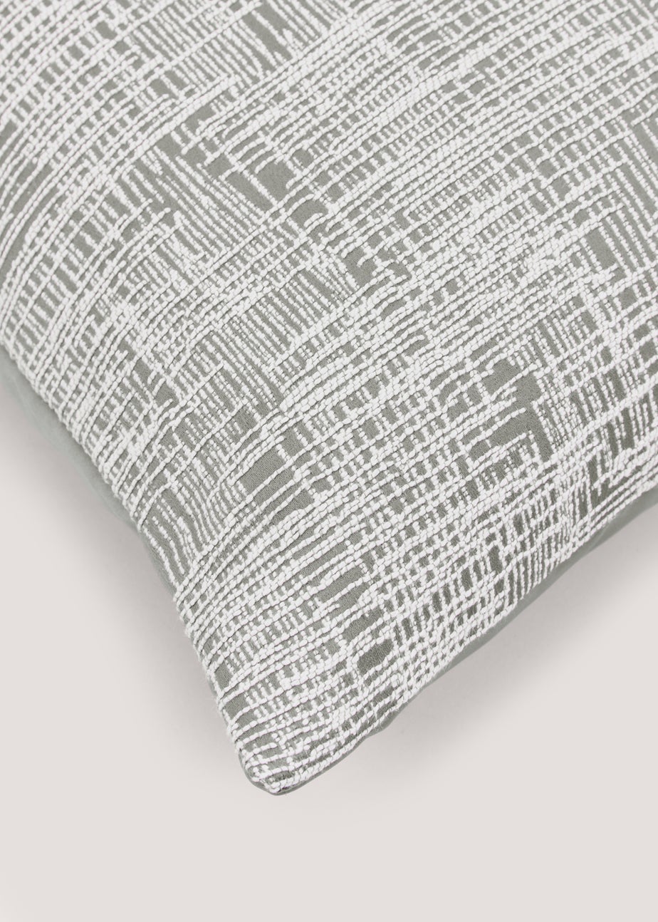 Grey Crosshatch Cushion (43cm x 43cm)