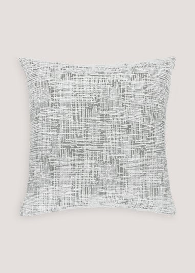 Grey Crosshatch Cushion (43cm x 43cm)