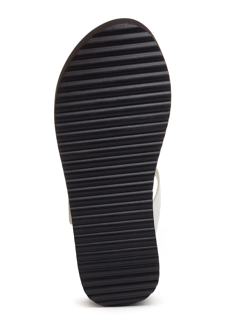 Rocket Dog Helio Terrence White PU Wedges