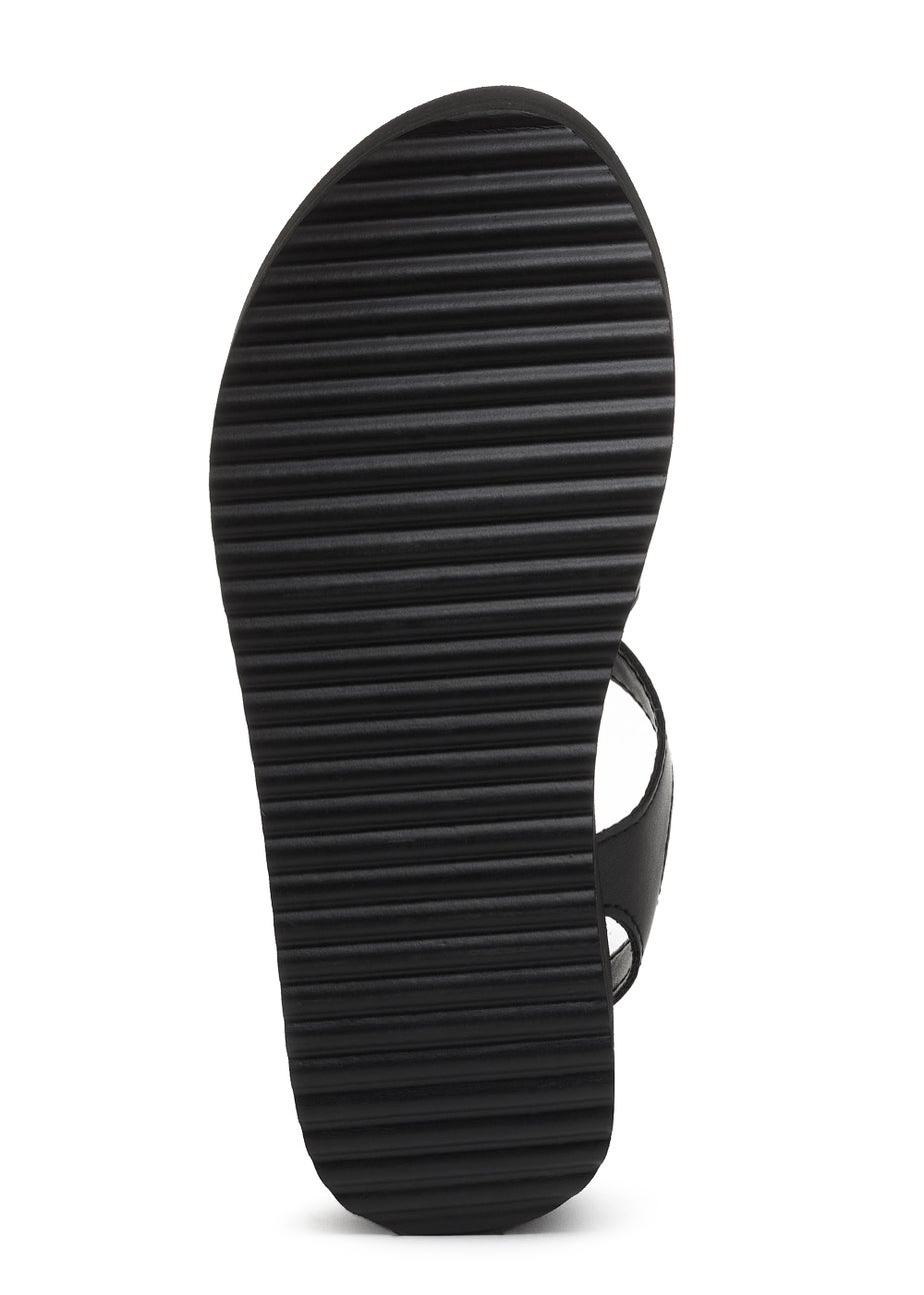 Rocket Dog Helio Terrence Black PU Wedges