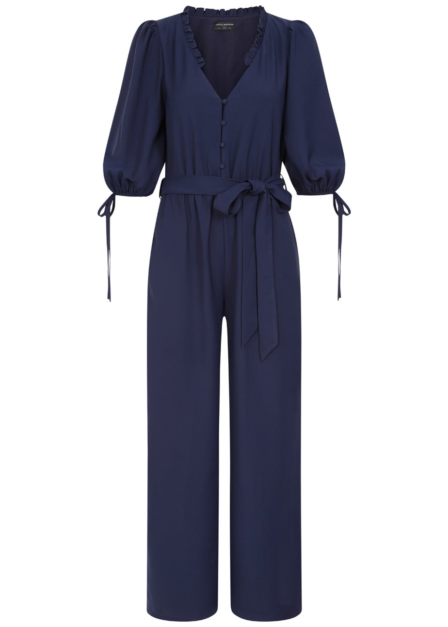 Little Mistress Navy Jumpsuit