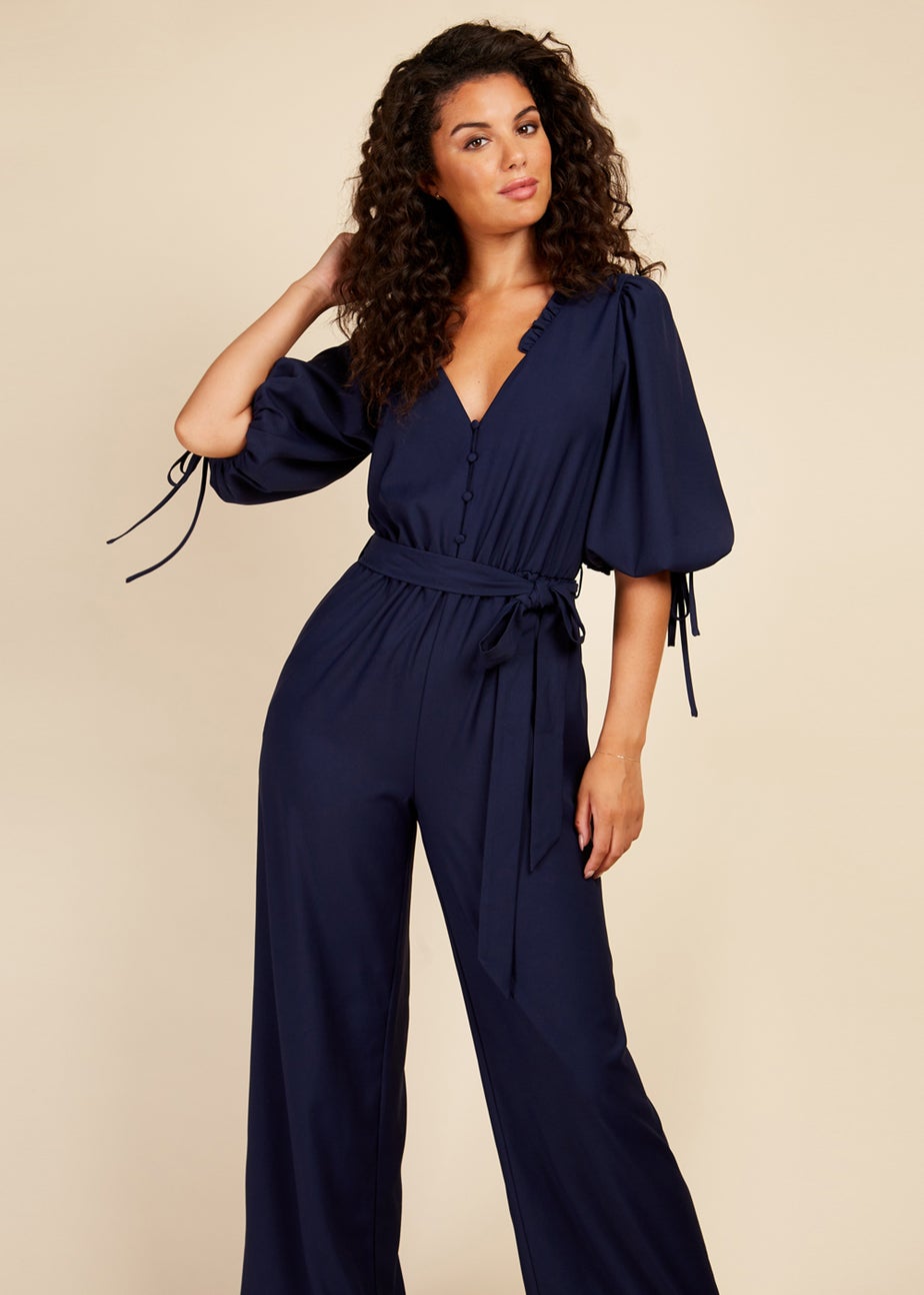 Little Mistress Navy Jumpsuit