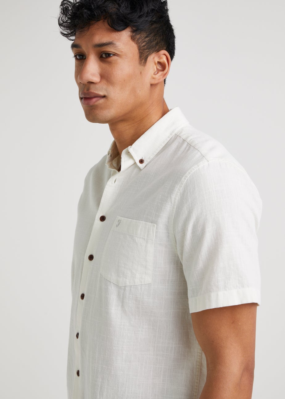 Farah Densmore White Short Sleeve Shirt