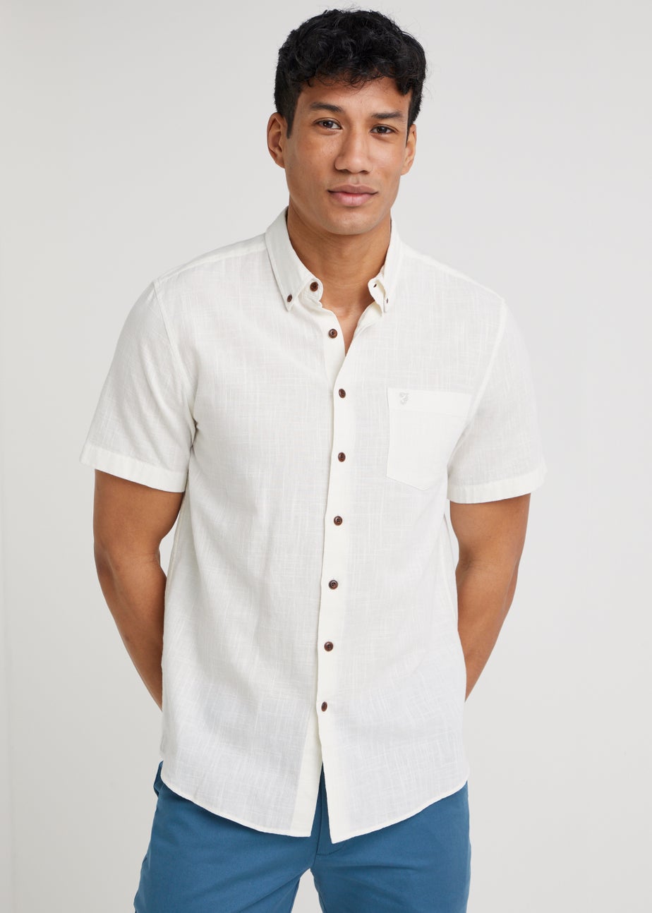 Farah Densmore White Short Sleeve Shirt