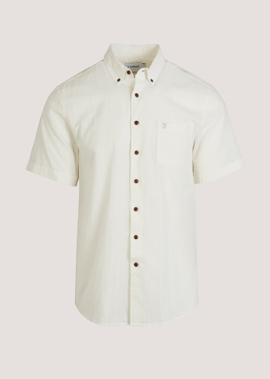 Farah Densmore White Short Sleeve Shirt