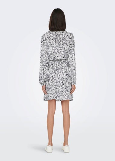 JDY Alice White Floral Shirt Dress