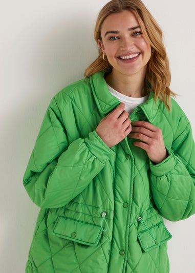 JDY Pacific Green Quilted Jacket