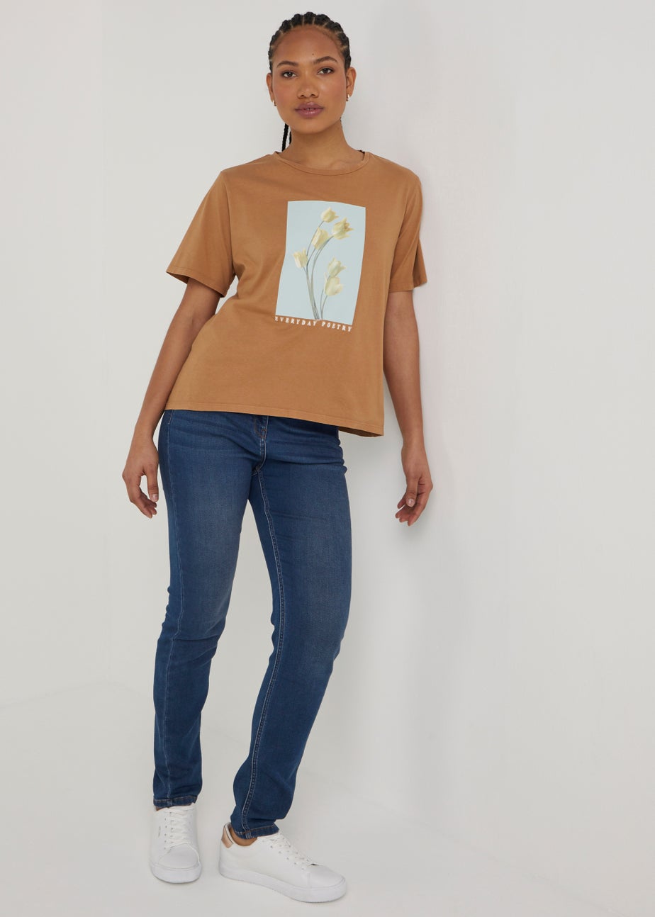 JDY Farock Camel Graphic T-Shirt