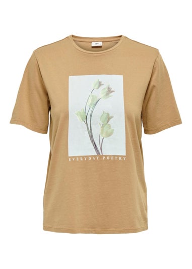 JDY Farock Camel Graphic T-Shirt