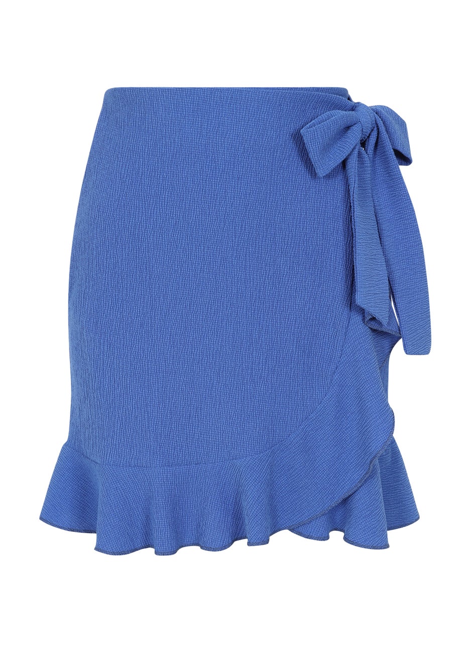 Girls on Film by Dani Dyer Royal Blue Co-Ord Wrap Skirt