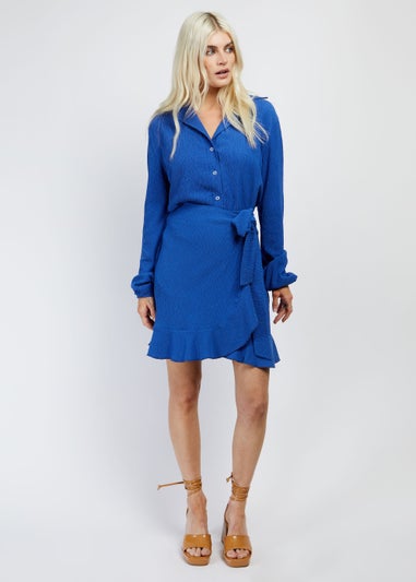 Girls on Film by Dani Dyer Royal Blue Co-Ord Wrap Skirt