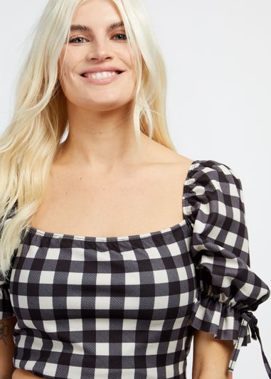 Girls on Film by Dani Dyer Black Gingham Co-Ord Top