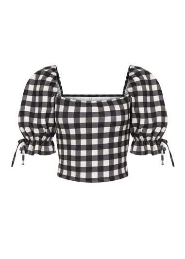 Girls on Film by Dani Dyer Black Gingham Co-Ord Top