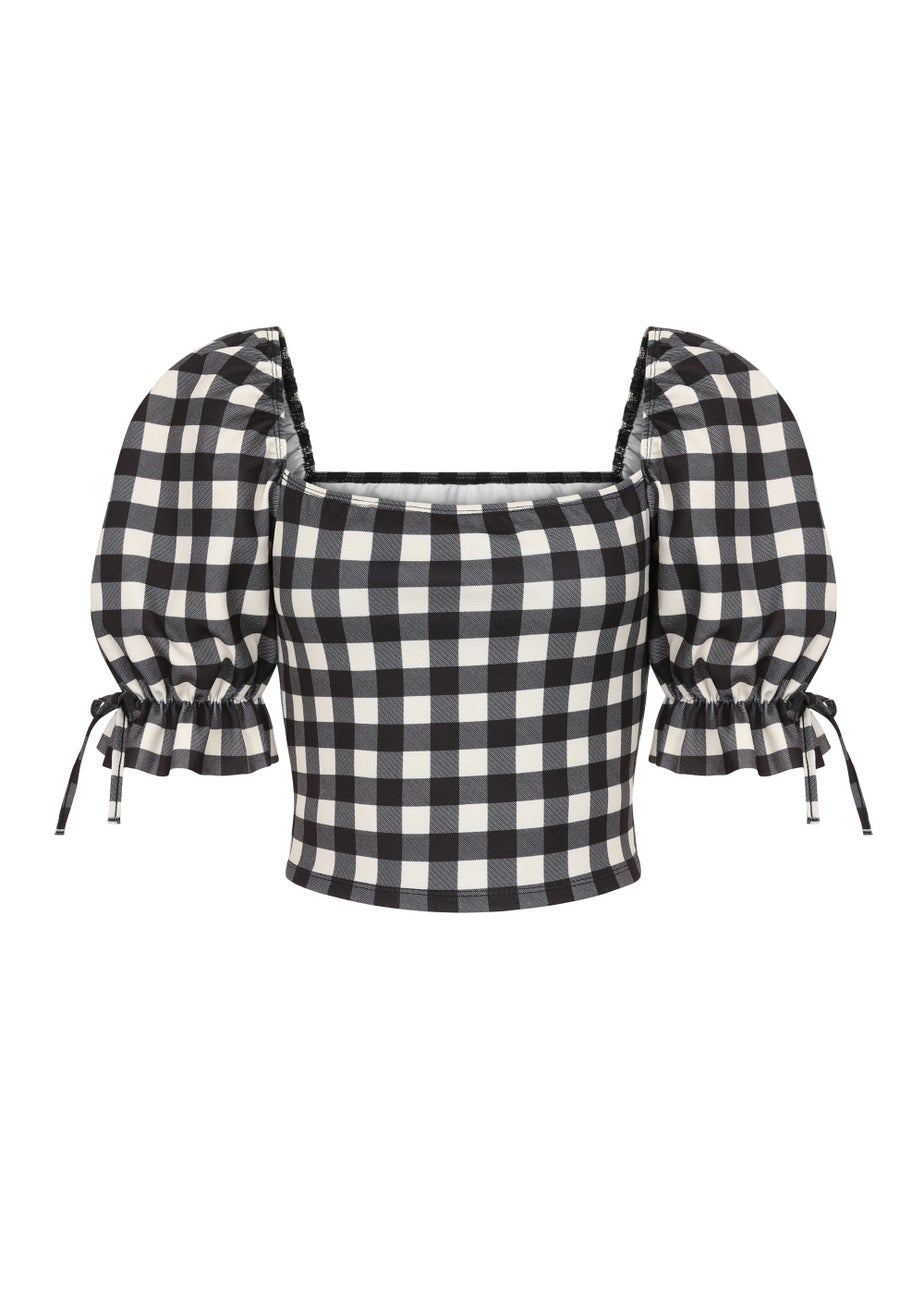 Girls on Film by Dani Dyer Black Gingham Co-Ord Top