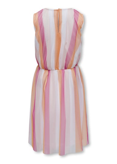 ONLY Girls Multicoloured Stripe Sleeveless Dress (5-14yrs)