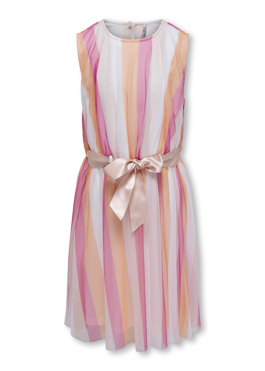 ONLY Girls Multicoloured Stripe Sleeveless Dress (5-14yrs)