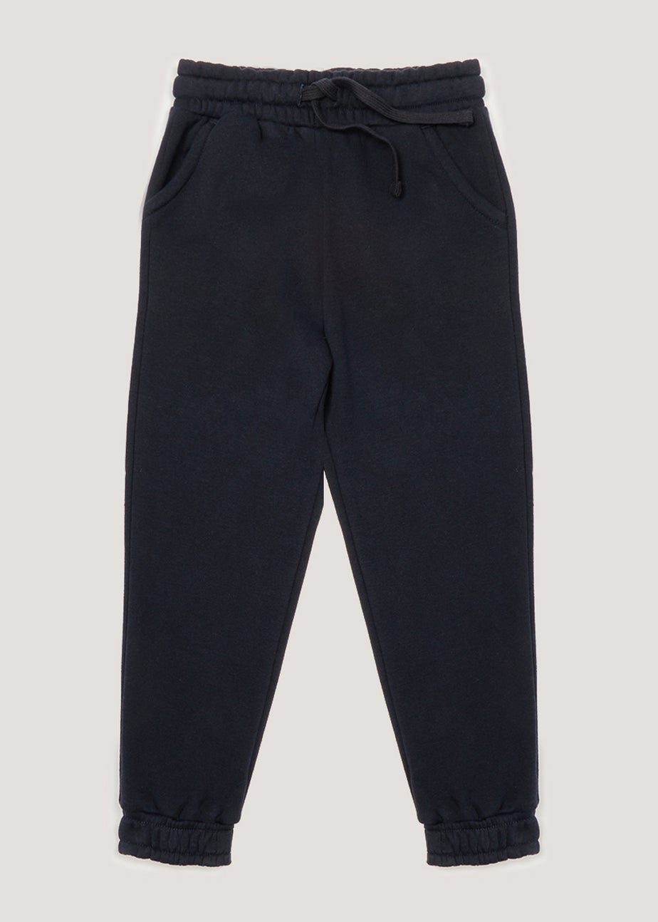 Girls Navy School Joggers (4-13yrs)