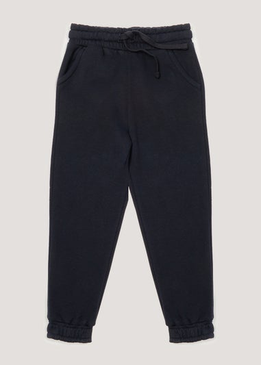 Girls Navy School Joggers (4-13yrs)